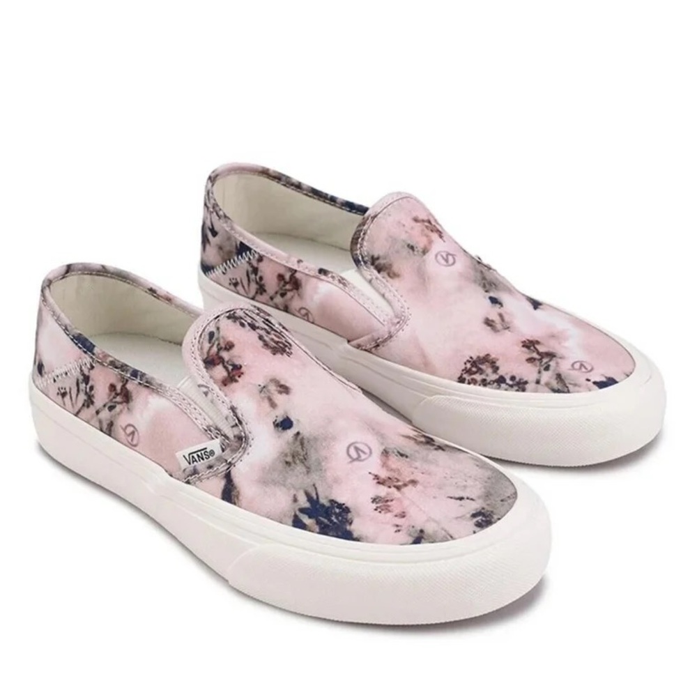 Vans Floral Dye Slip On Shoes